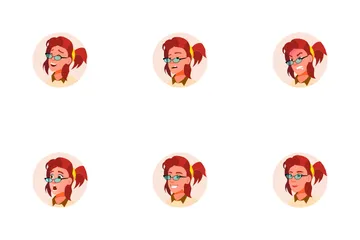 Business Woman Avatar Icon Pack