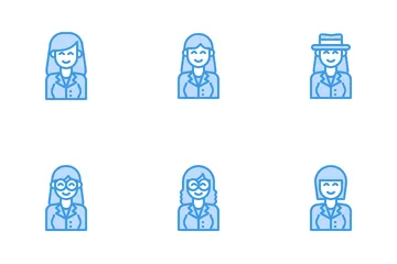 Business Women Avatar Icon Pack