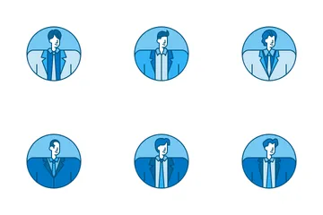 Businessman Avatar Icon Pack
