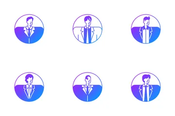 Businessman Avatar Icon Pack