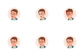 Businessman Avatar Icon Pack