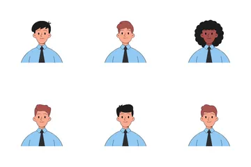 Businessman Avatar Icon Pack