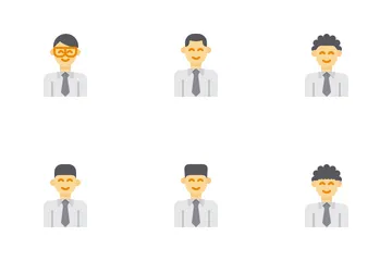 Businessman Avatar Icon Pack