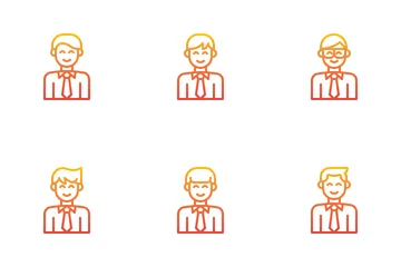 Businessman Avatar Icon Pack