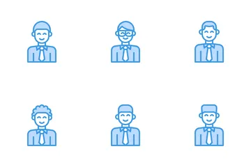 Businessman Avatar Icon Pack