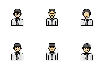 Businessman Avatar Icon Pack