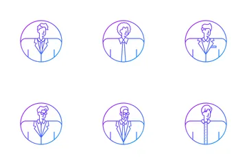 Businessman Avatar Icon Pack