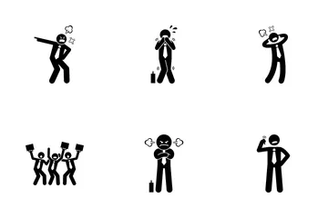 Businessman Emotions Icon Pack