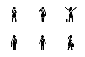 Businesswoman Icon Pack