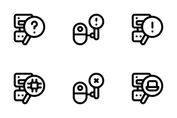 Búsqueda de robots Paquete de Iconos