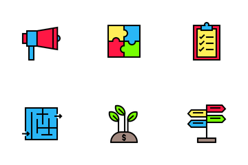 Bussiness Filled Line Icon Pack
