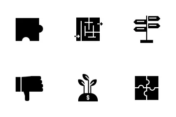 Bussiness Glyps Icon Pack