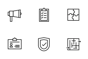 Bussiness Outline Icon Pack