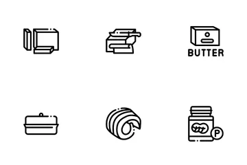 Butter oder Margarine Symbolpack