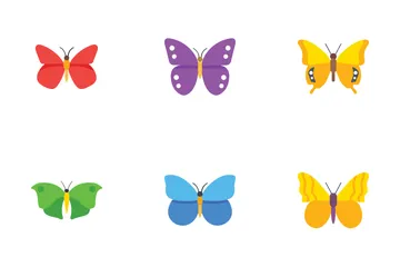 Butterflies Flat Icons Icon Pack
