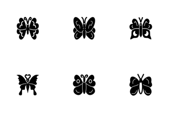 Butterfly Glyph P1s2 Icon Pack