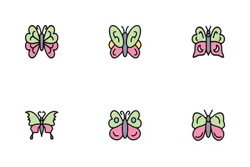 Butterfly Line Filled P1s2 Icon Pack