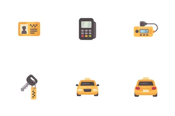 Cab Service Icon Pack