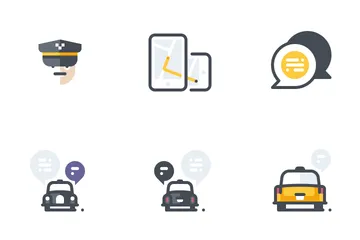 Cab Service Icon Pack