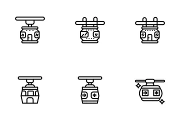 Cable Car Icon Pack