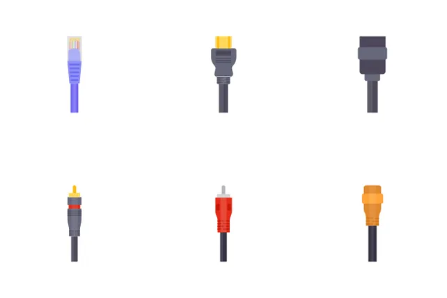 Download Cable Wires And Connectors Icon pack Available in SVG, PNG ...