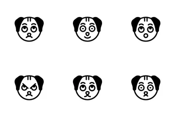 Emoticon de cachorro Icon Pack