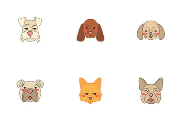 Cachorros Fofos Pacote de Ícones