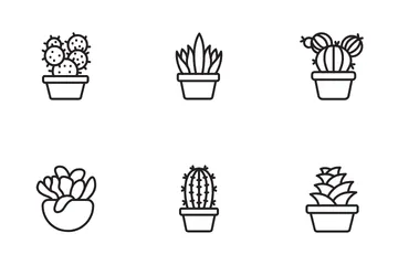 Cactus And Succulent Icon Pack