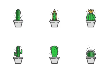 Cactus And Succulents Icon Pack