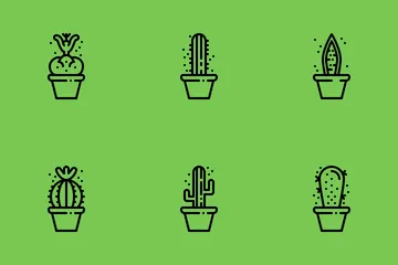 Cactus And Succulents Icon Pack