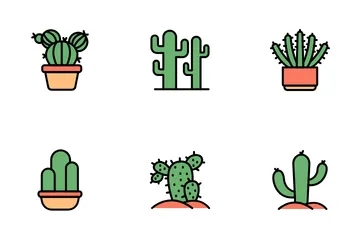 Cactus et succulentes Pack d'Icônes