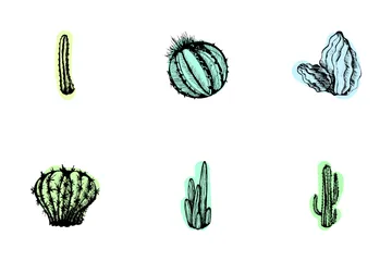Cactus In Vintage Icon Pack