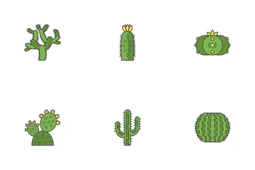 Cactuses In Pots Icon Pack