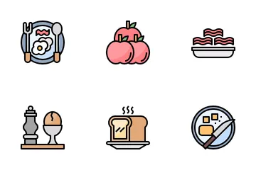 Café da manhã Icon Pack