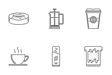 Cafe Outline Icon Pack