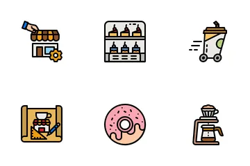 Cafe Startup Icon Pack