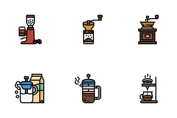 Cafetera Paquete de Iconos