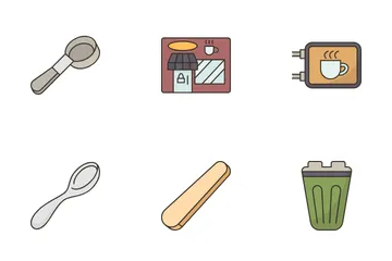 Cafetería Paquete de Iconos