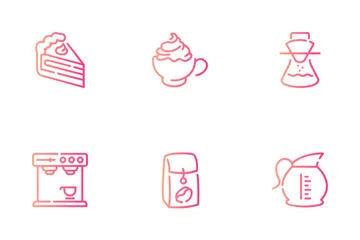 Cafetería Paquete de Iconos