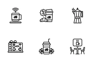 Cafetería Paquete de Iconos