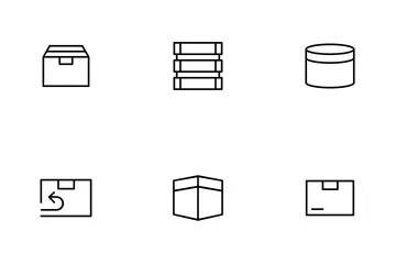 Caja y embalaje Paquete de Iconos