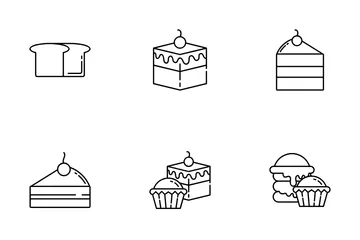 Cake And Cookies Icon Pack