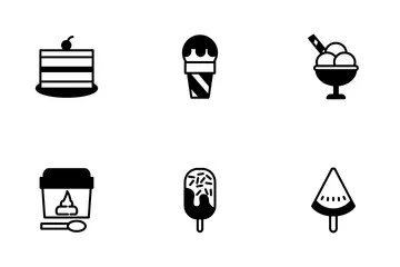 Cake And Ice Cream Icon Pack