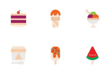 Cake And Ice Cream Icon Pack