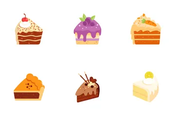 Cake Slices Icon Pack