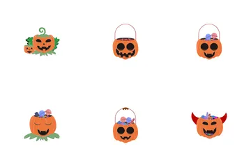 Calabaza De Halloween Icon Pack