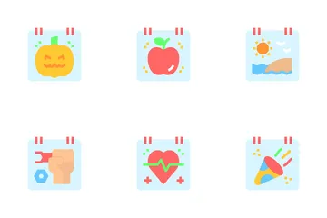 Calendar And Annual Celebration Icon Pack