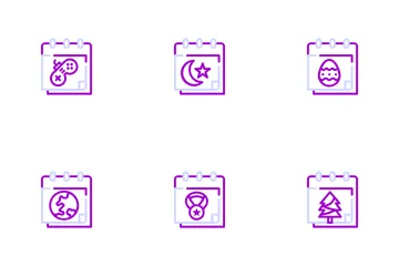 Calendar And Date Event Moment In World Icon Pack