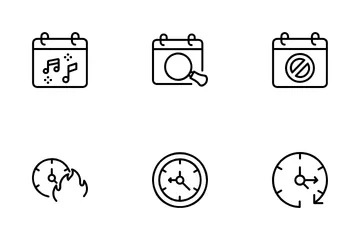 Calendar And Time Icon Pack