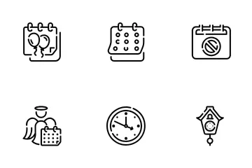 Calendar And Time Icon Pack